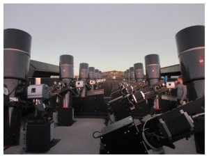 The twelve 20 cm telescopes of the NGTS facility at Cerro Paranal, Chile (Wheatley et al. 2017).